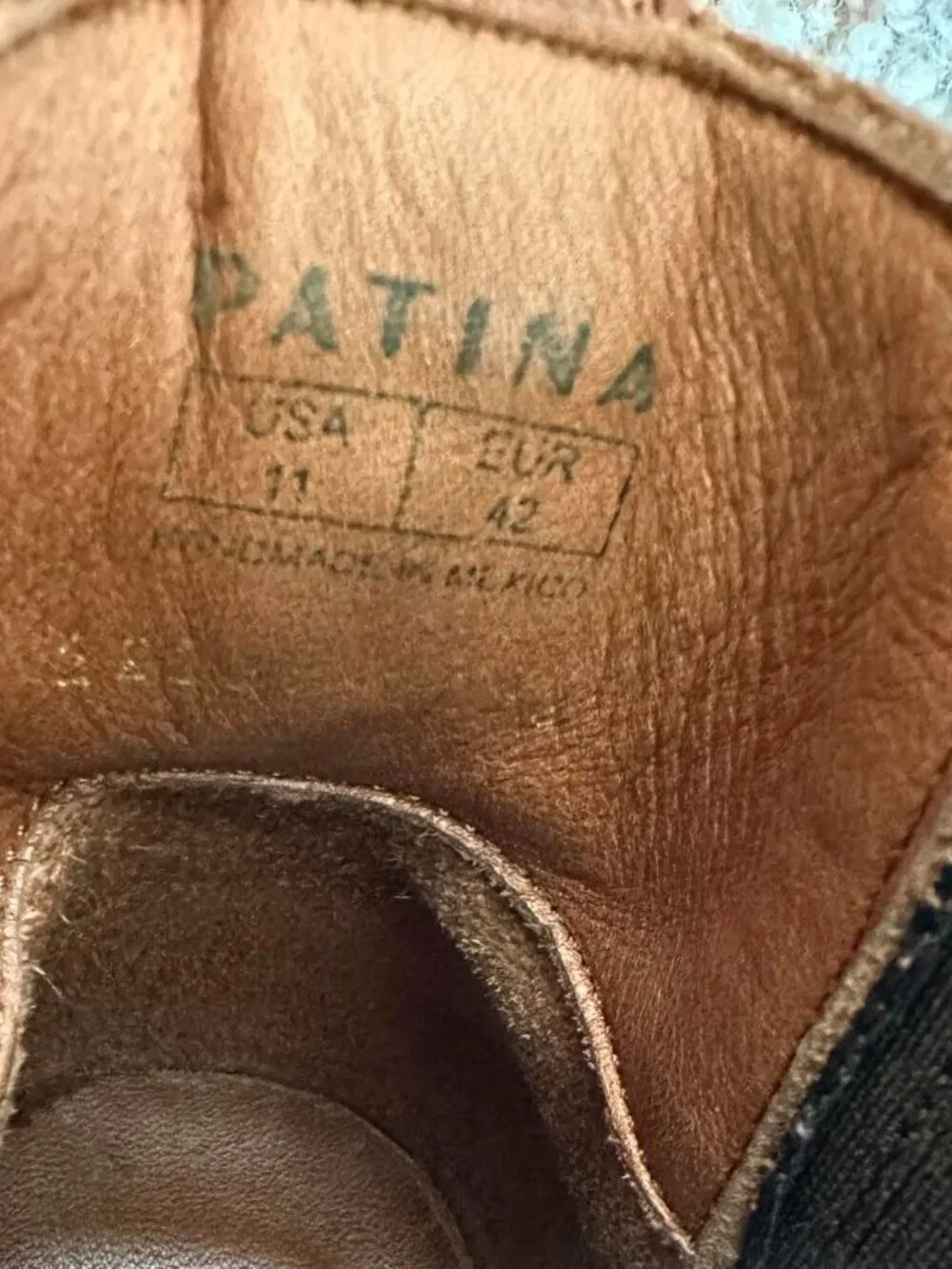 Patina Leather Dakota Western Ankle Boot Tucson Cognac